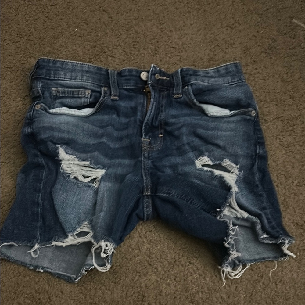 Men's Distressed Denim Shorts